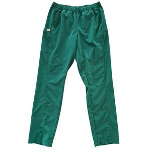 Epic Unisex Green Scrub Pants MD Elastic Waist Drawstring Stretch Pockets Durabl